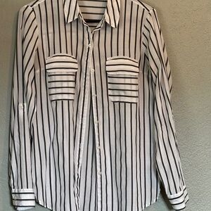 Express  Embroidered Back Button Down Dress Shirt Size Small